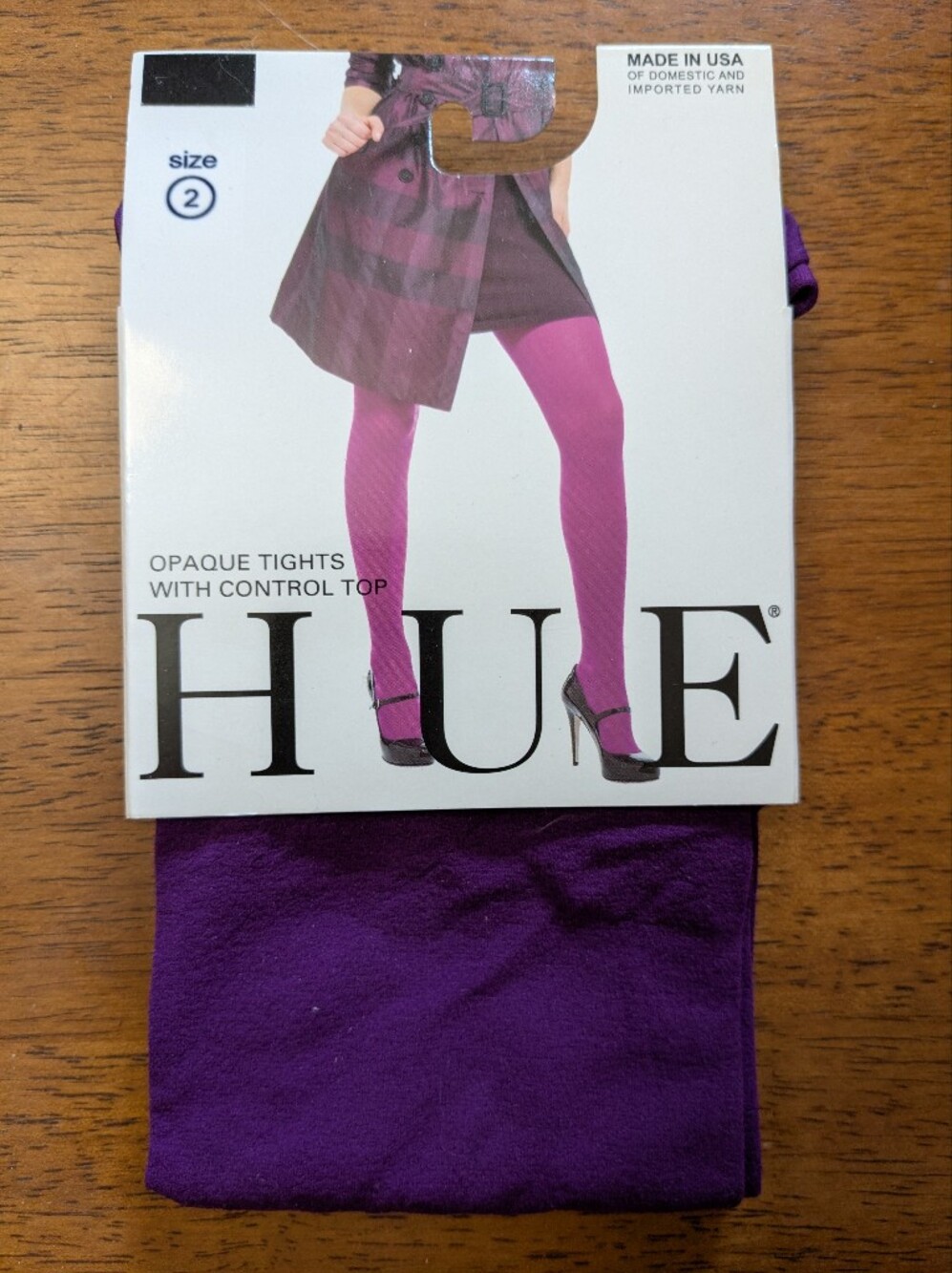 Purple Opaque HUE Tights